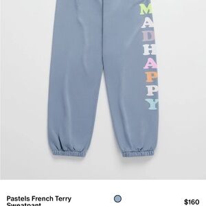 Madhappy Blue Sweatpants with Vibrant Lettering